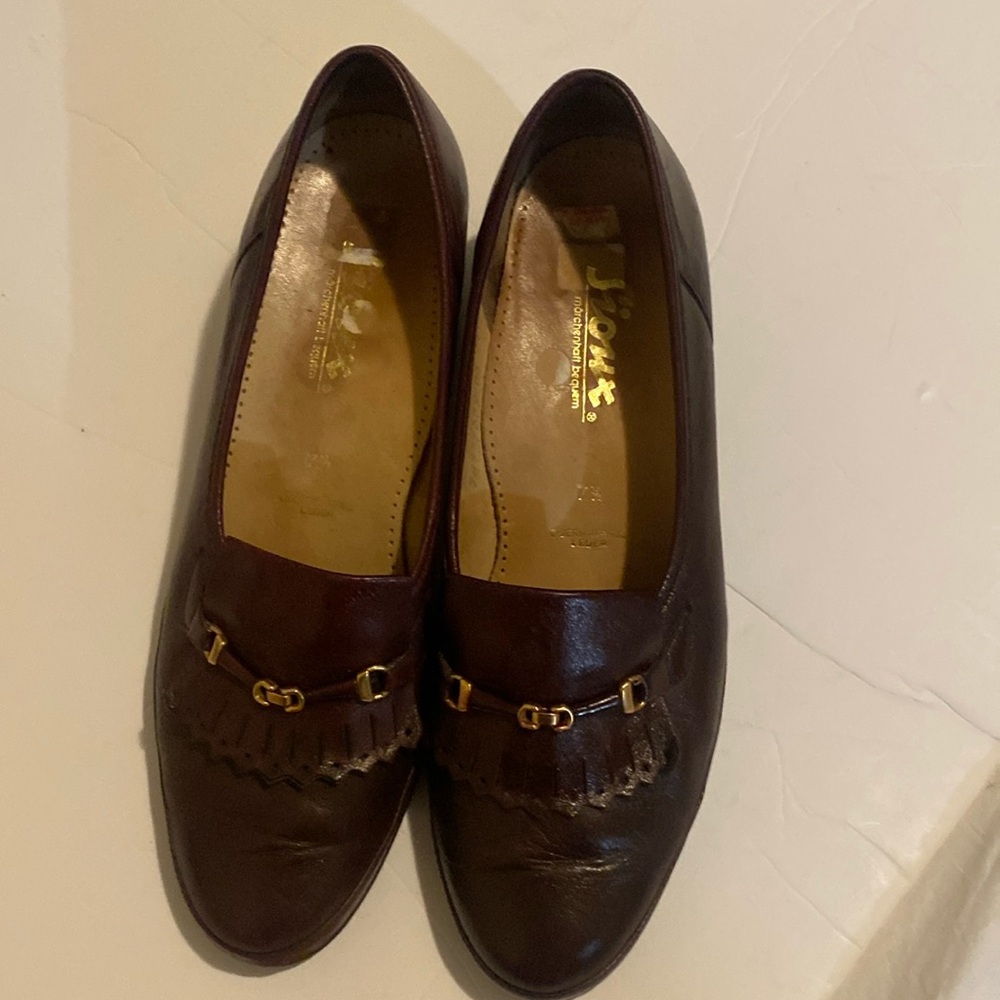German made Sioux loafers, rich chocolate brown leather in very nice condition